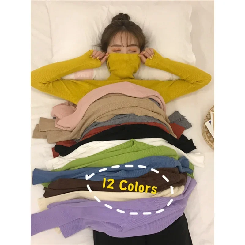 Женская рубашка-поло с длинным рукавом и воротником-хомутом Осень-зима 2022