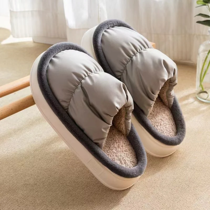 Winter New Thick Bottom Cotton Drag Women's Waterproof Fabric Face Home Series Anti slip, Silent, Comfortable and Warm