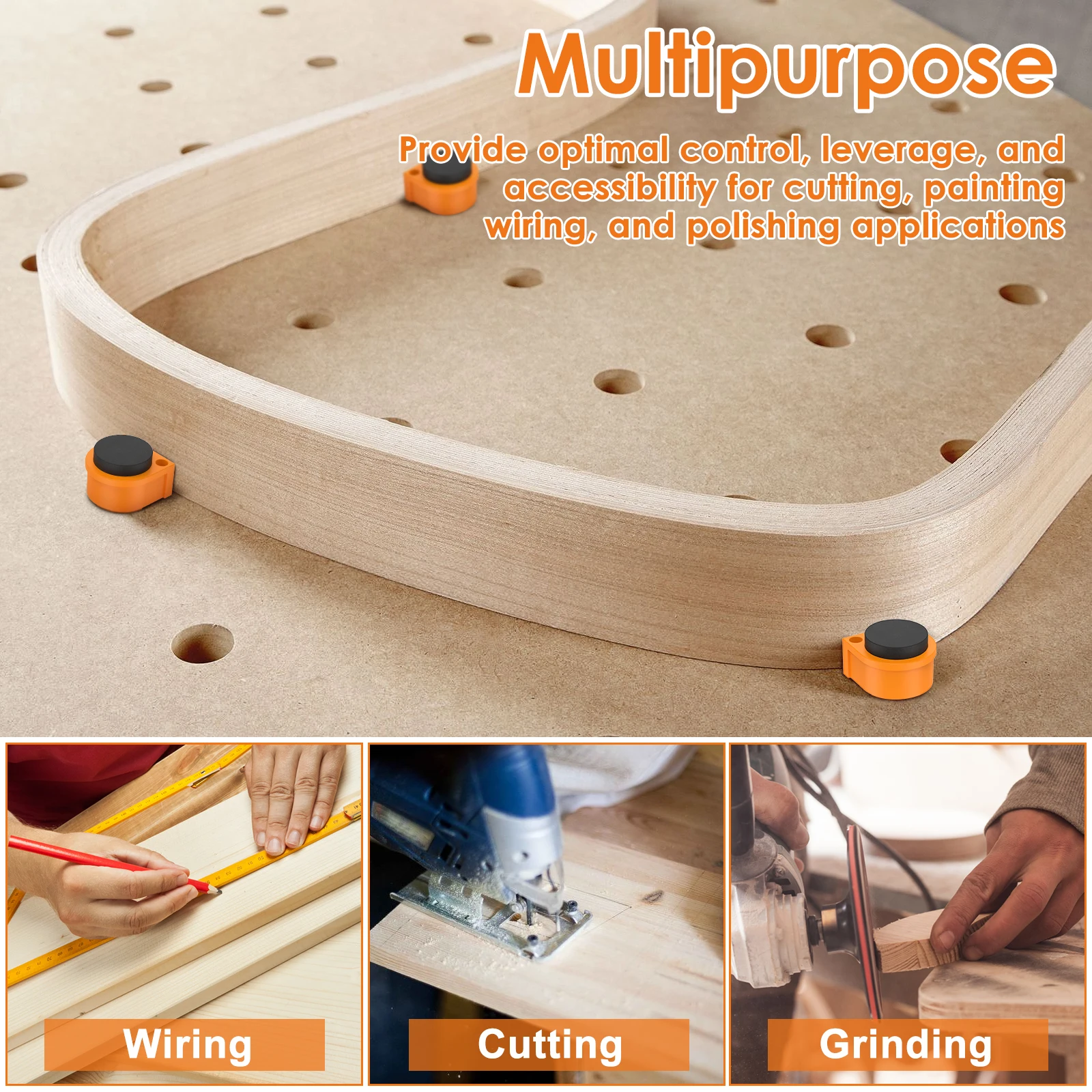 Набор зажимов 20 шт. пластиковые стопоры для отверстий 19/20 мм с нескользящей