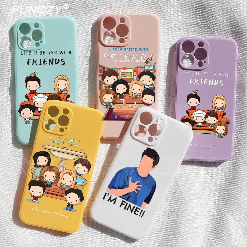 

PUNQZY кофе друзья ТВ шоу клиент высокое качество телефонный чехол для Samsung A52 A72 S21 S22 A70 S20FE A12 A32 A50 A71 матовый чехол