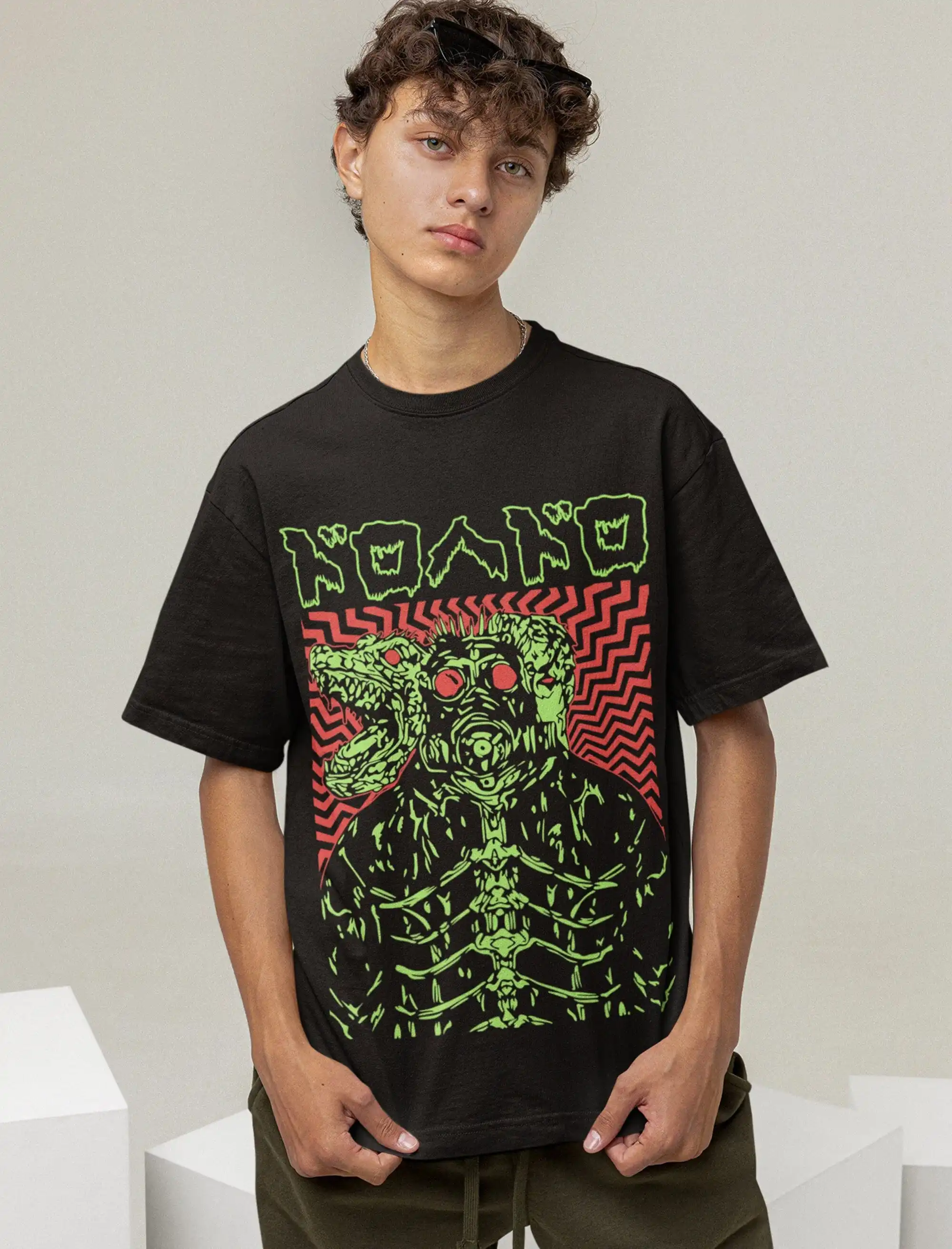 Добро пожаловать в хаос аниме футболка винтажный металлический постер Shin Lover Goth