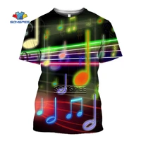 sonspee oversized summer men tshirt stave 3d print musical notation funny music t shirt vocal tees harajuku short sleeve design