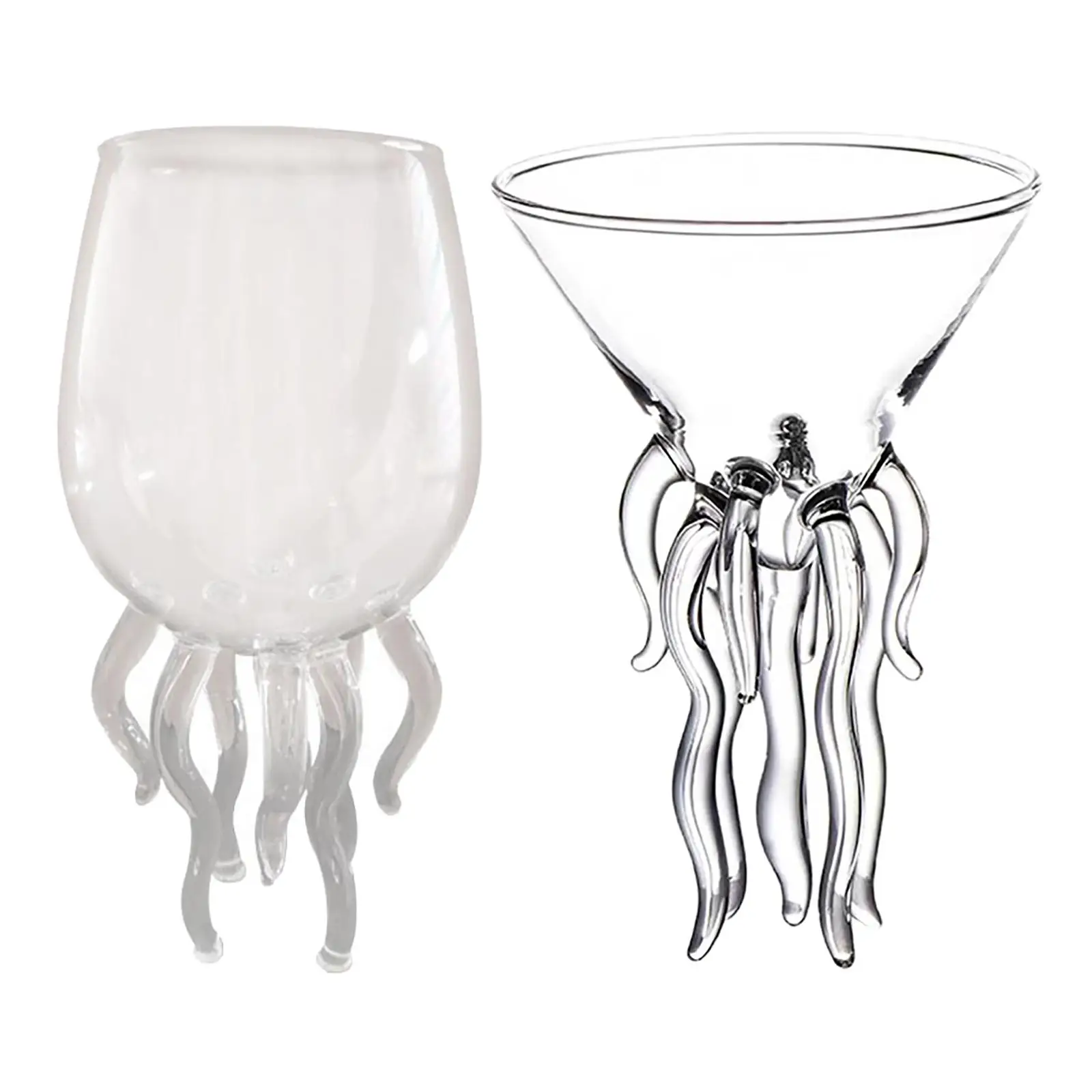 Creative Glass Champagne Goblet Martini Glasses for KTV Bar Club Drinking |