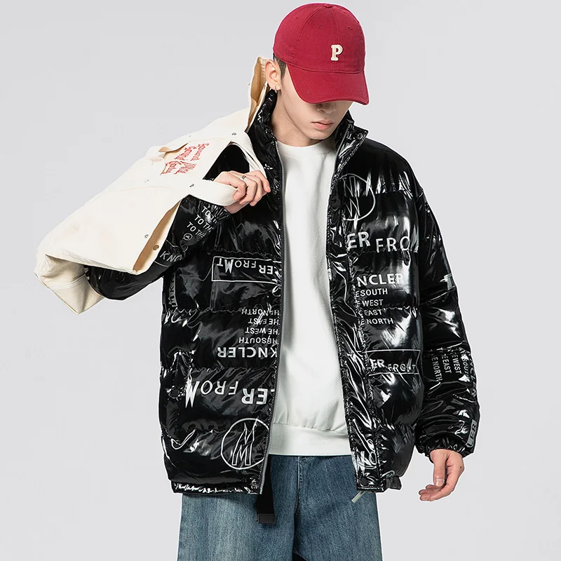 New Warm Thick Men Parka Jackets Winter Casual Mens Outwear Coats Solid Stand Collar Male Windbreak Cotton Padded Down Jacket