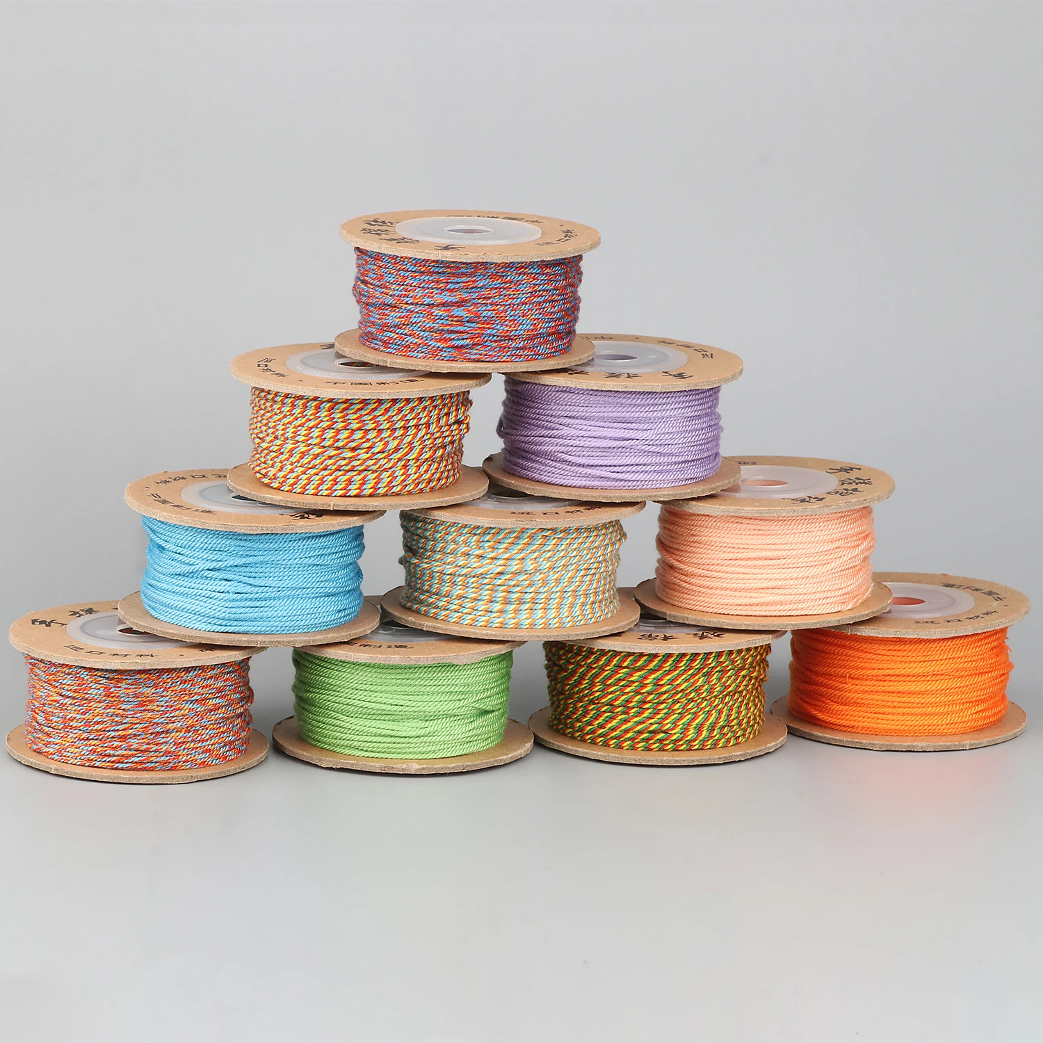 20 метров/рулон 1 мм многоцветный веревочный браслет тканый Веревка ювелирные