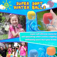 reusable no leakage water balloons summer refillable water balls splash balls for kids adults recycled self sealed filled and