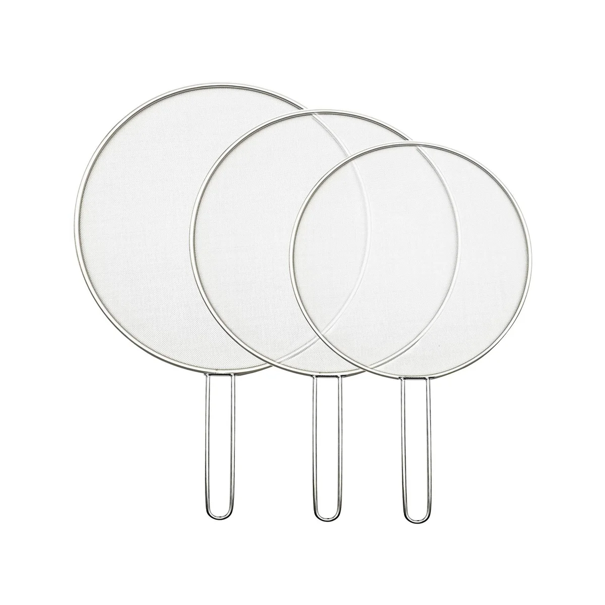 3 шт. сетчатая крышка для кастрюли из нержавеющей стали серебряная масляной