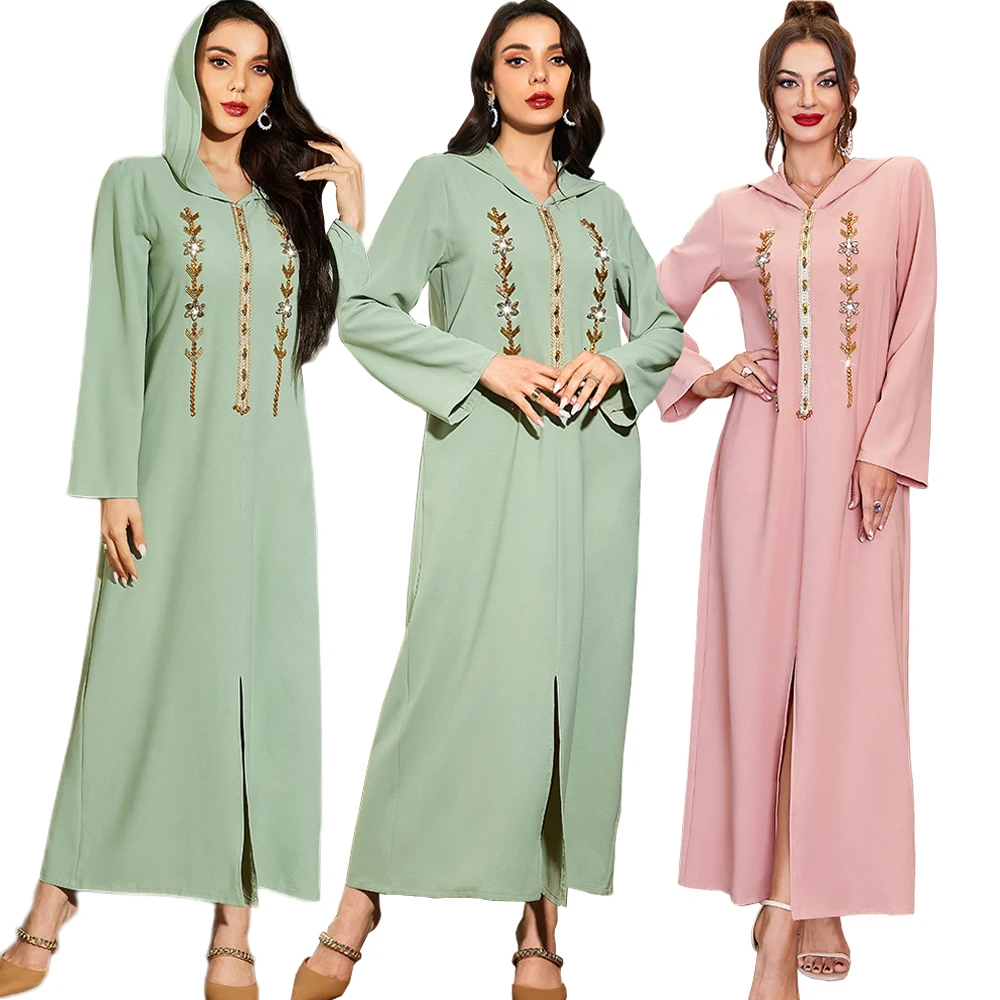 

Ramadan Muslim Abaya Dubai Turkish Islam Arabic Hijab Dress Kaftan Robe Djellaba Femme African Dresses For Women Caftan Marocain