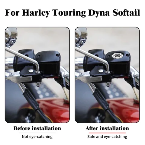 Крышка переднего цилиндра главного тормоза мотоцикла для Harley Softail Fat Boy Slim Touring Road King Street Glide FLHT Dyna Low Rider