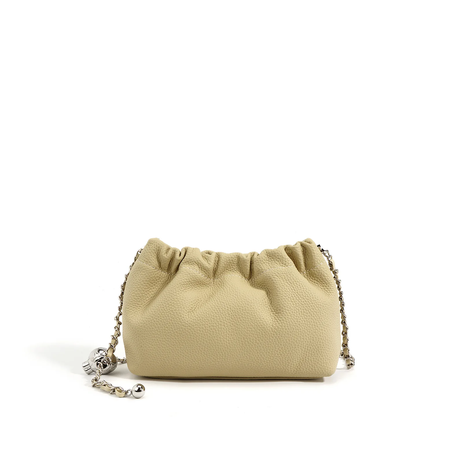 Soft Cloud Genuine Leather Crossbody Bags for Women with Chain Strap Togo Leather Bags for Ladies Free Shipping Mini Phone Bag