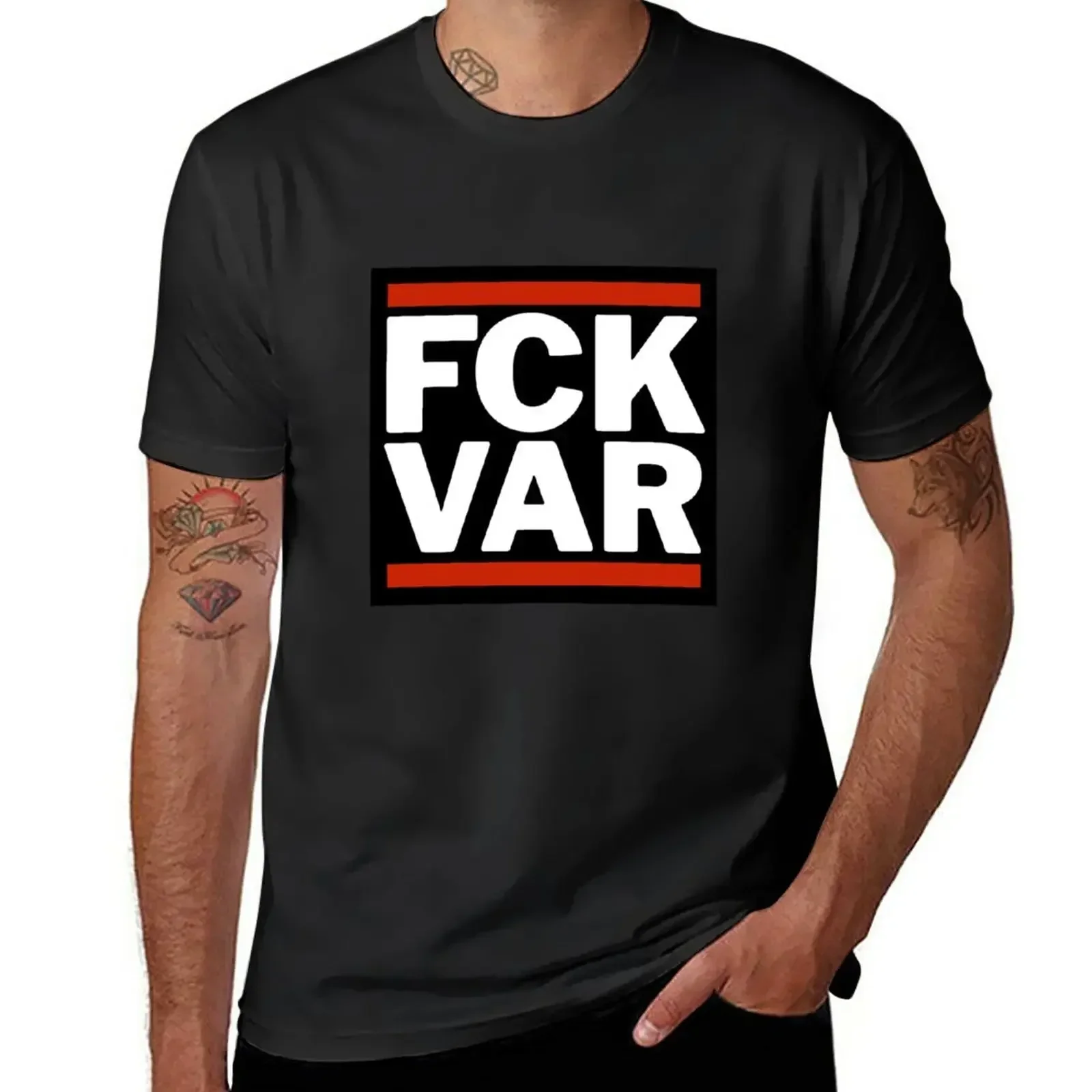 FCK VAR Anti футболка с видеопомощником футбольного судьи белая винтажная одежда для