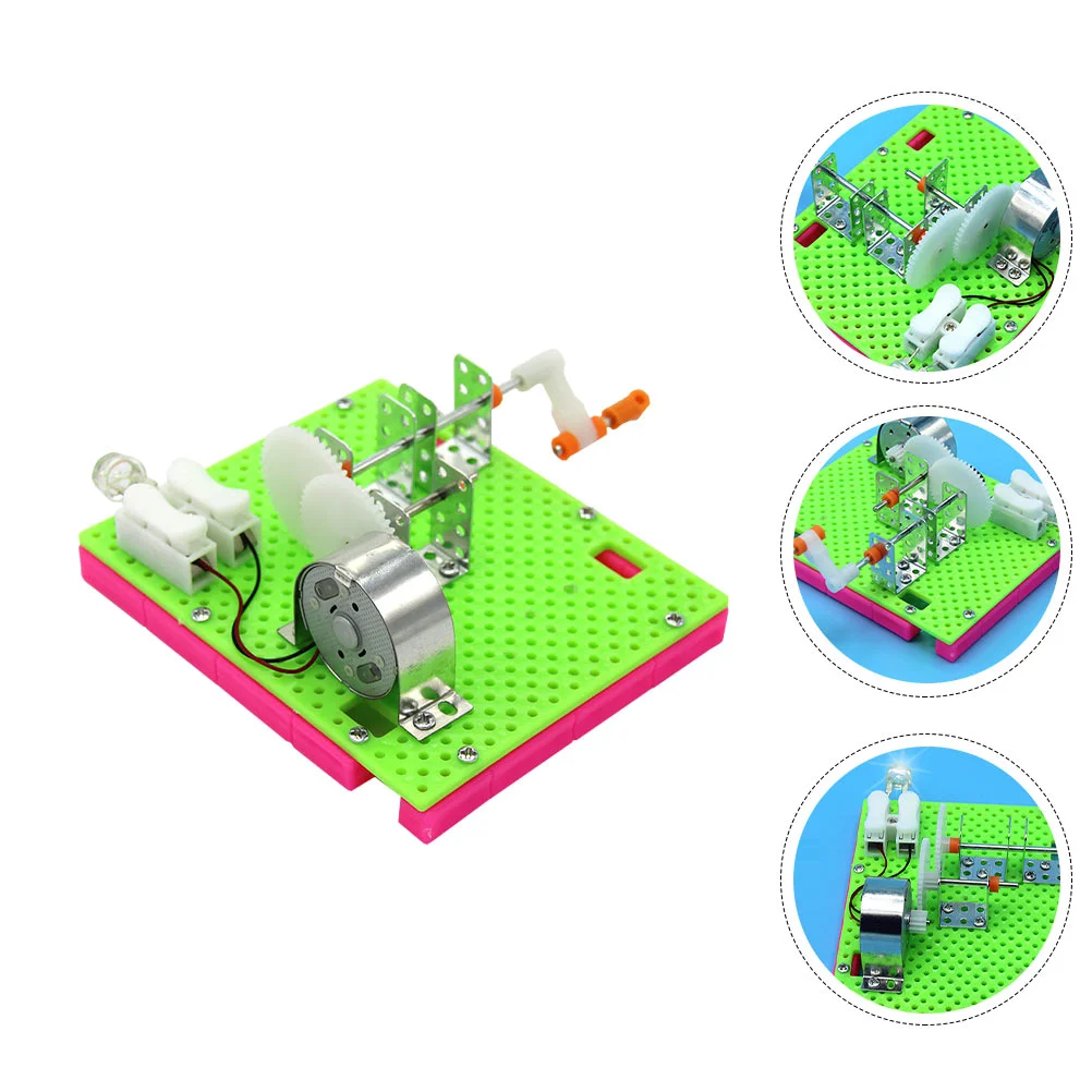 

Generator Hand Toy Manual Experiment Science Educational Model Toys Cranking Solar Kit Car Engine Experimental Dynamo Stem