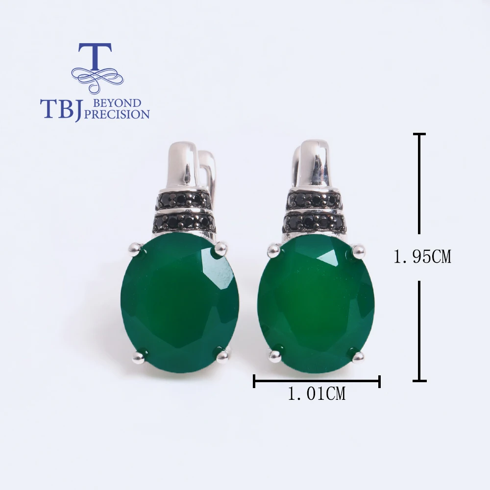 Роскошный дизайн кольцо с натуральным зеленым агатом серьги ожерелье комплект