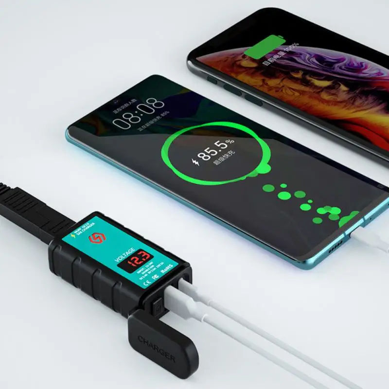 

Mobile Phone Charger Adapter Portable Durable Motorbike Fast Charging Adapter Universal Black Mobile Phone Charger Waterproof