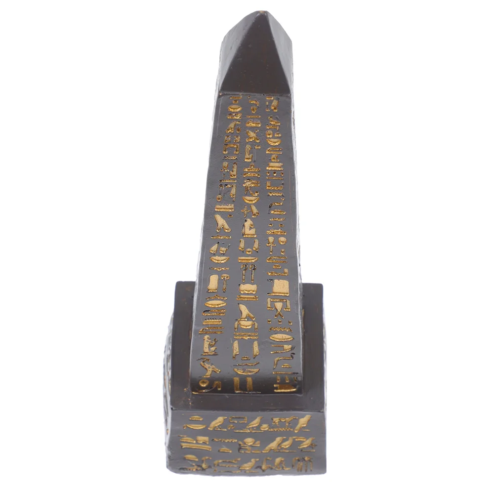 

Exquisite Egypt Obelisk Ornament Vintage Home Adornment Chic Resin Decor
