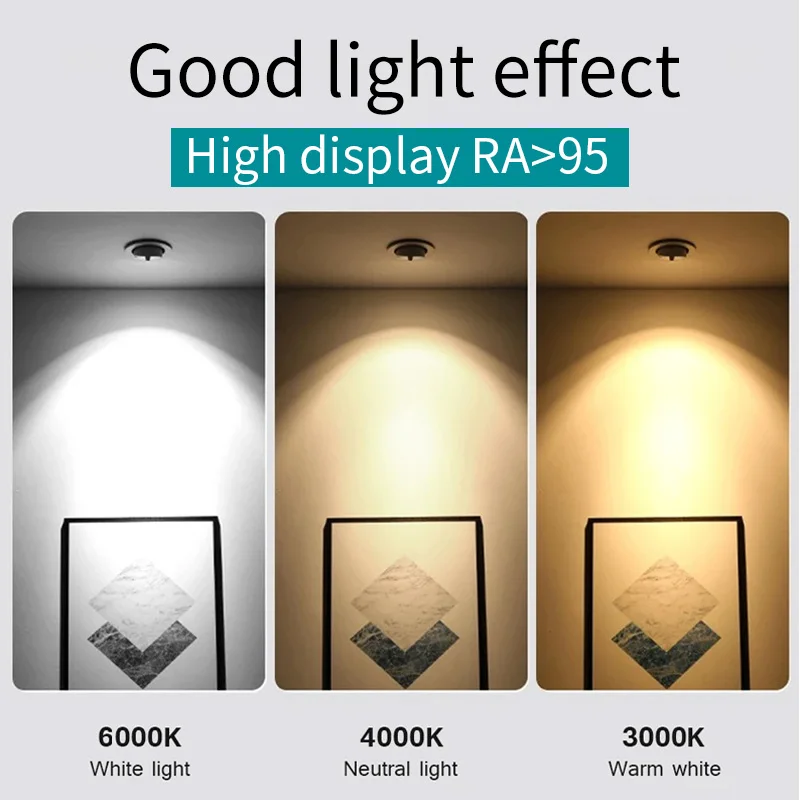 Светильник Потолочный встраиваемый 75/100/125/150 мм 7/20/30 Вт