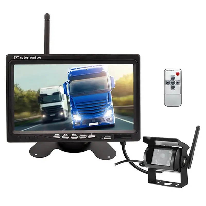 

7 Inch Wireless Car Monitor Screen Reverse Vehicle Monitors Reversing Camera Screen High Resolution For Car Monitor For Auto