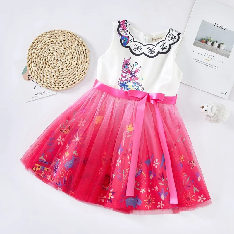 

Baby Girls Encanto Mirabel Madrigal Dress Kids Party Cosplay Costume Children Fancy Dolores Isabela Princess Dresses Vestidos