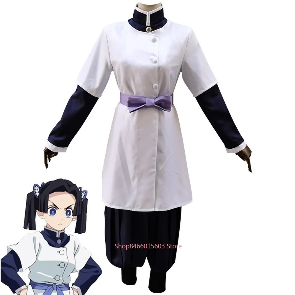 

Anime Demon Slayer Kanzaki Aoi Cosplay Costume Kimetsu No Yaiba Kisatsutai Nurse Uniform Halloween Christmas Party Unisex Gifts