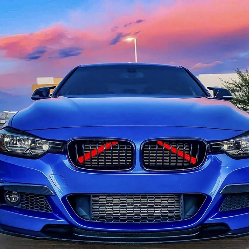 4 шт. вставка для передней решетки автомобиля отделочные полосы полоски отделки