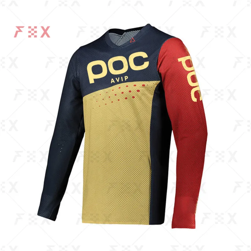 

Off Road ATV Racing T-Shirt 2022 AM RF Bicycle Cycling Bike Downhill Jersey Motorcycle Jersey Motocross AVIP POC JERSEY MTB