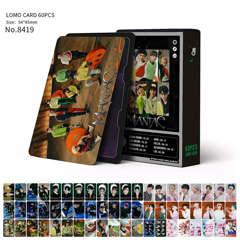 KPOP STRAYKIDS OFFGUN Album Self Made Paper Lomo Photo Card Poster HD Photocard 60pcs/Set ODDINARY Photocard Fans Collection