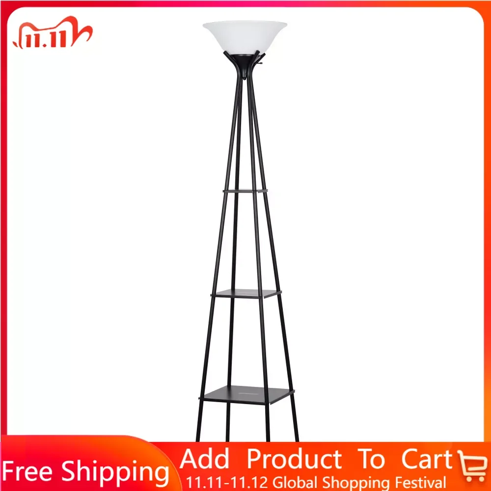 

Металлическая Напольная Лампа Etagere, комнатный декор, отделка древесным углем, бесплатная доставка, домашние украшения, освещение для помещений