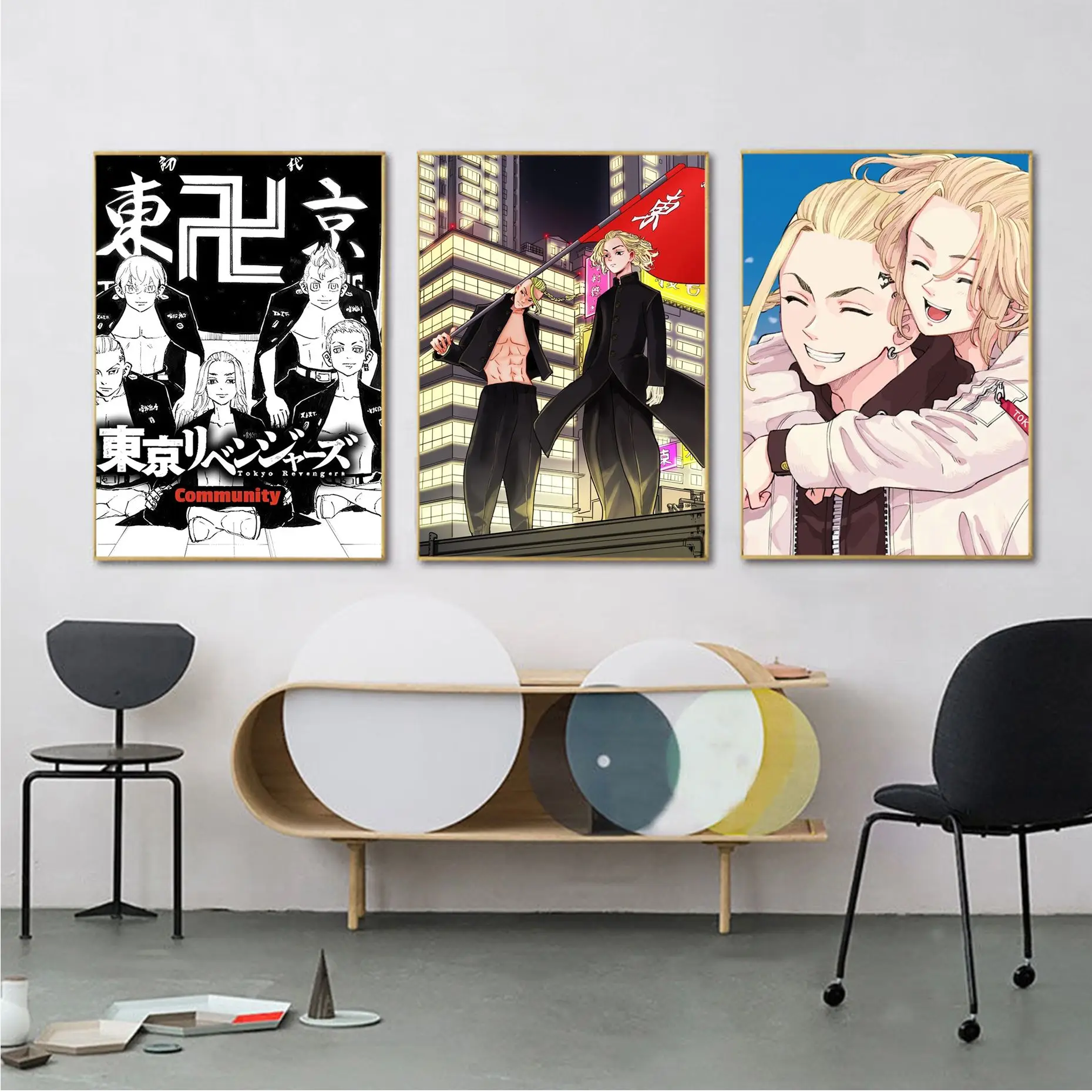 

Tokyo Revengers Anime Self-adhesive Art Poster Fancy Wall Sticker For Living Room Bar Decoration Room Wall Decor