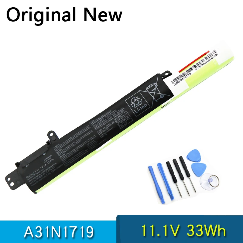 

Новинка Оригинал A31N1719 Аккумулятор для ноутбука ASUS X407 X507 X407MA-1B X407UA X507MA X507MA1B X507UB X507UB1B X507UF1B 11,1 V 33Wh