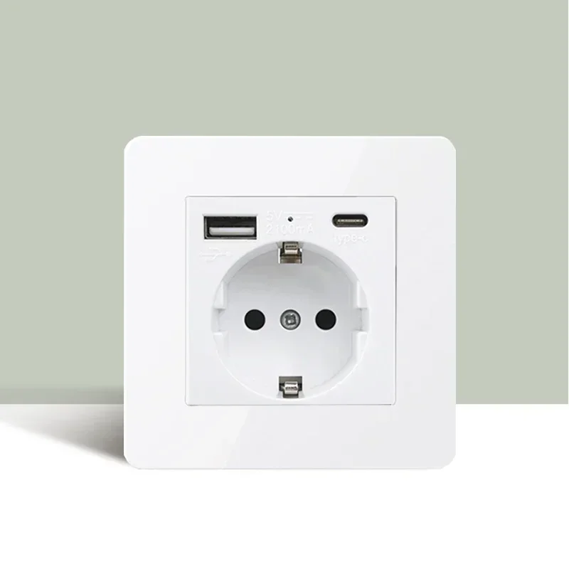 

Белая матовая панель из нержавеющей стали, ретро латунный настенный светильник, переключатель, 110-250 В переменного тока, 1-4 клавиши, 2 канала, ЕС, Франция, Великобритания, USB-разъем для дома