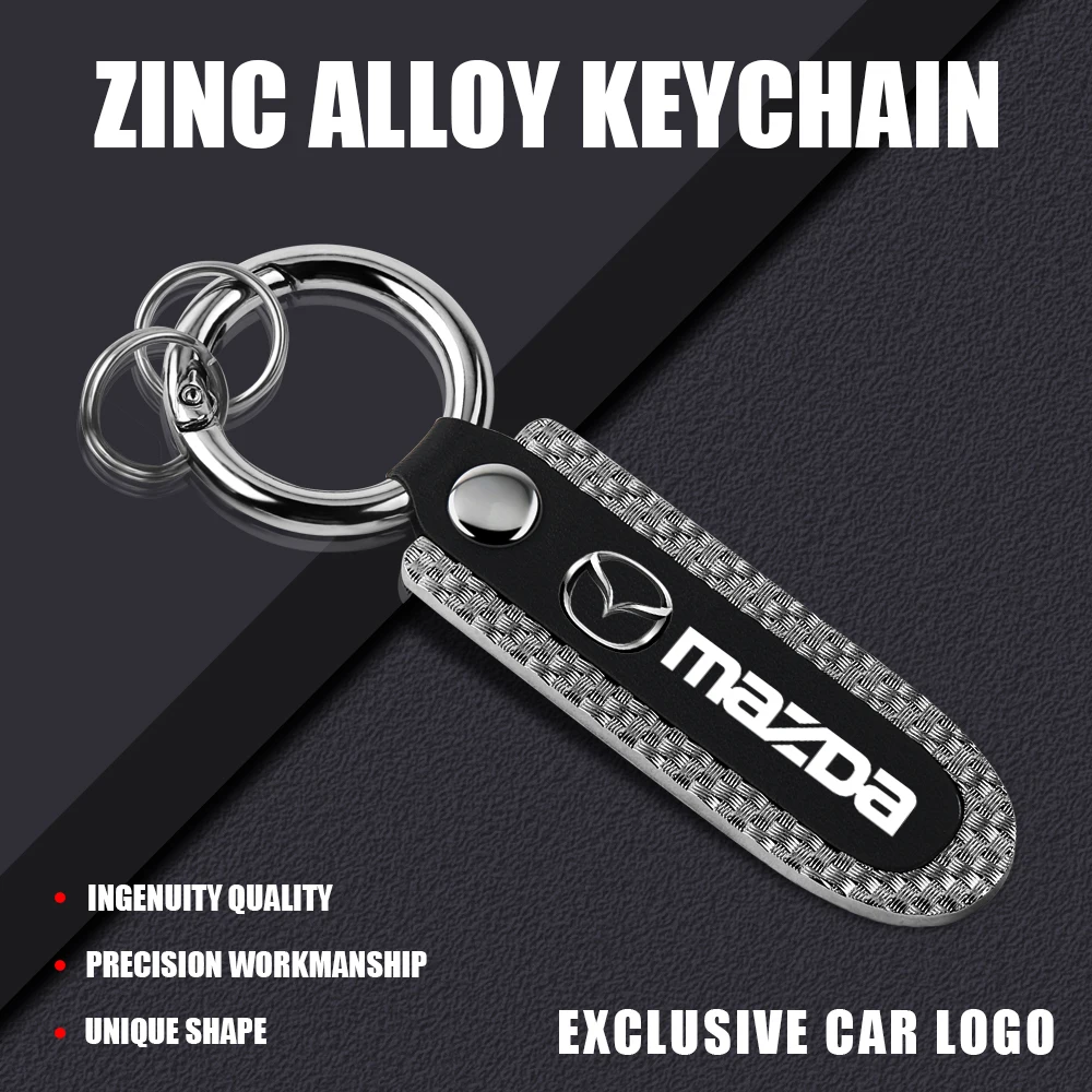 

1pcs Luxury Leather Lanyard Keychain Men Women Buckle Car Key Ring For Mazda MX5 MX3 6 2 3 CX3 CX4 CX5 CX7 CX9 CX30 RX8 MS MP GJ
