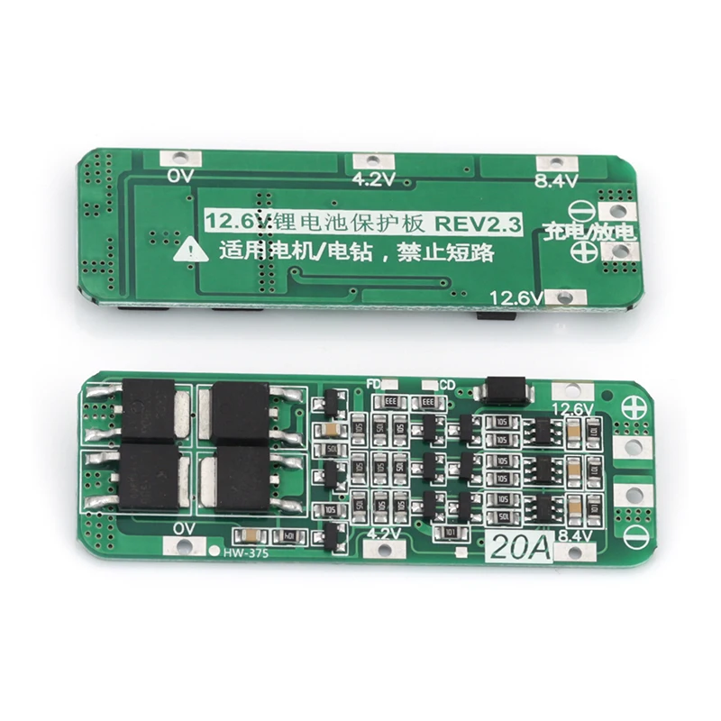 3S 20A литий-ионная батарея 18650 зарядное устройство печатная плата защиты BMS для