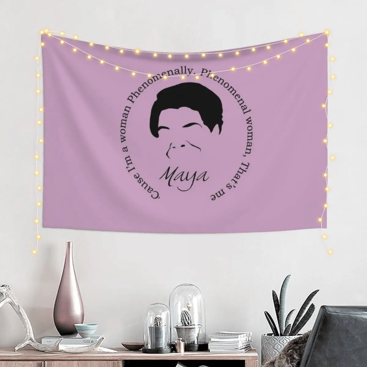 Гобелен с цитатой Maya Angelou