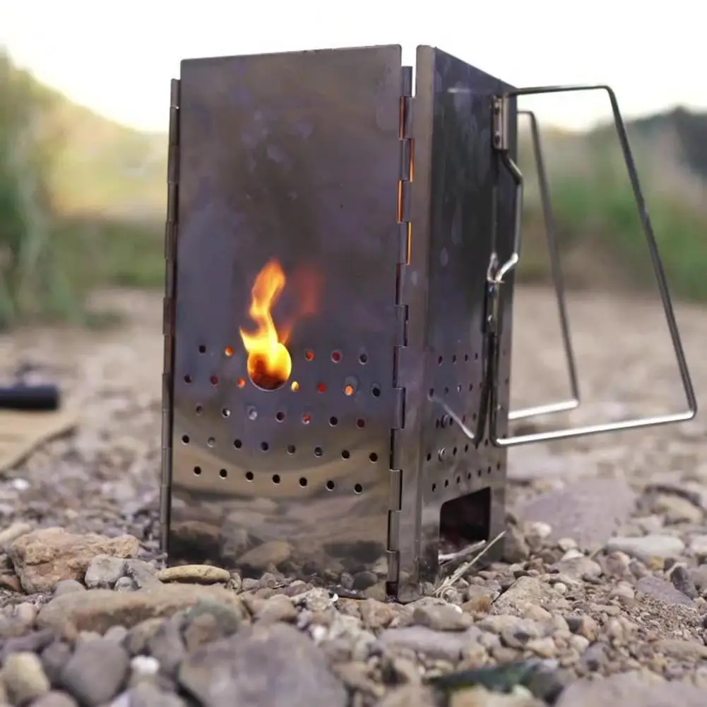 

Multi-purpose Reusable Anti-scalding Fire Hole Firewood Stove for Hiking