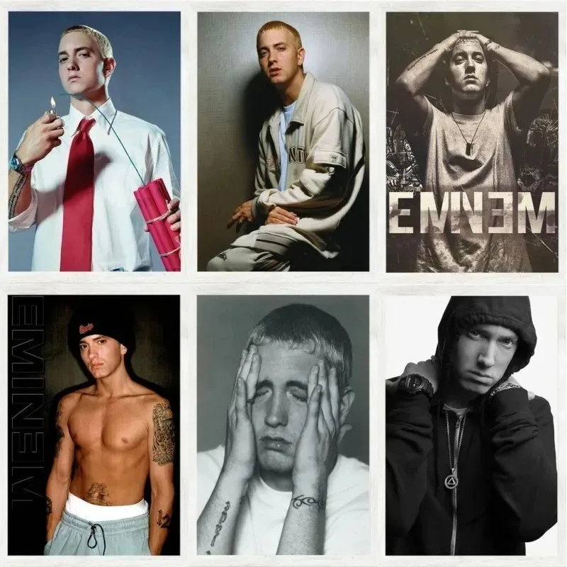 Eminem Hip-Hop Rap God Абстрактный Принт На Холсте - Настенное Искусство Музыка Звездный