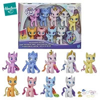 5 original my little pony anime figure mega friendship collection 9 ponies set 15 accessories princess kids toys for girls gift