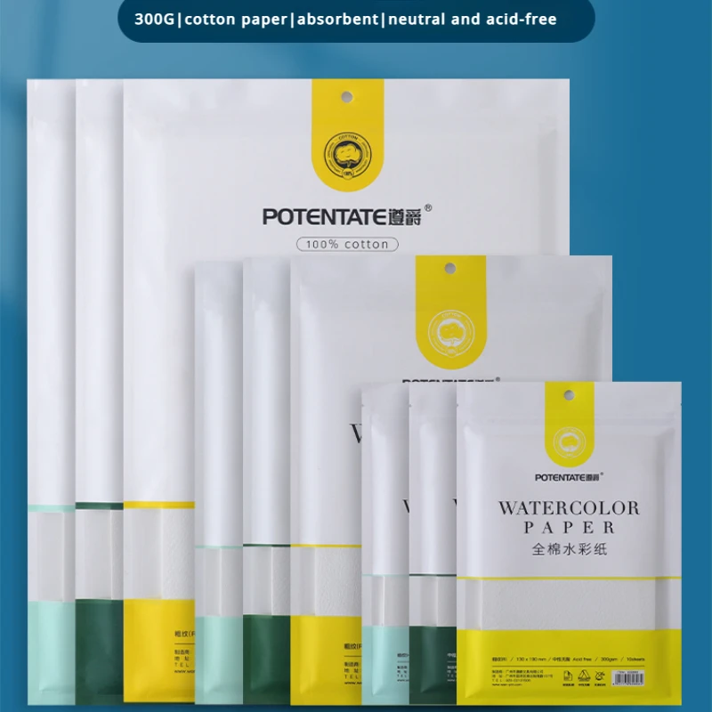 100% хлопчатобумажная Акварельная бумага 16 к/32 к книга 300 г для масла палочка