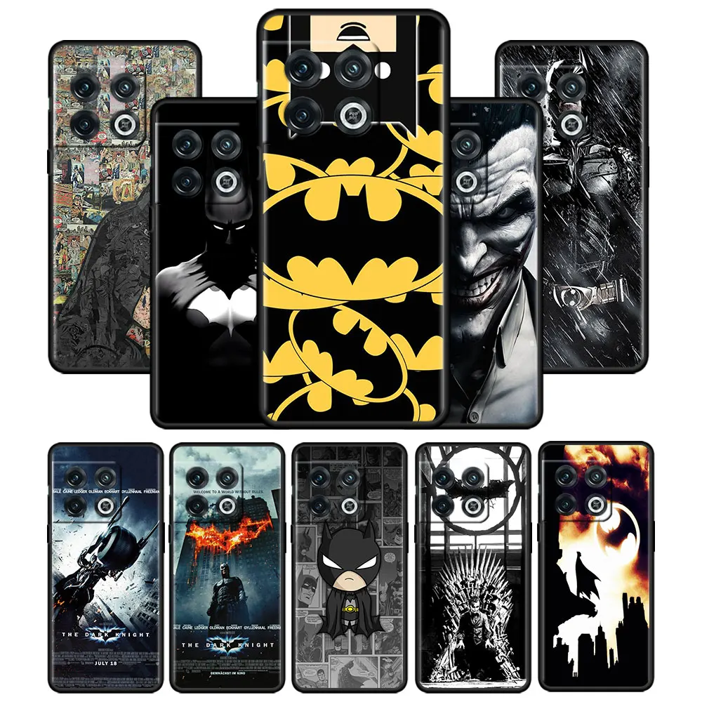 

Case Cover for Oneplus 1+ 9 8 7 7T 8T 9R 9RT 10 Pro Nord N10 N100 N200 CE 2 5G Trend Shell Capinha Full Style Batman Logo Dark