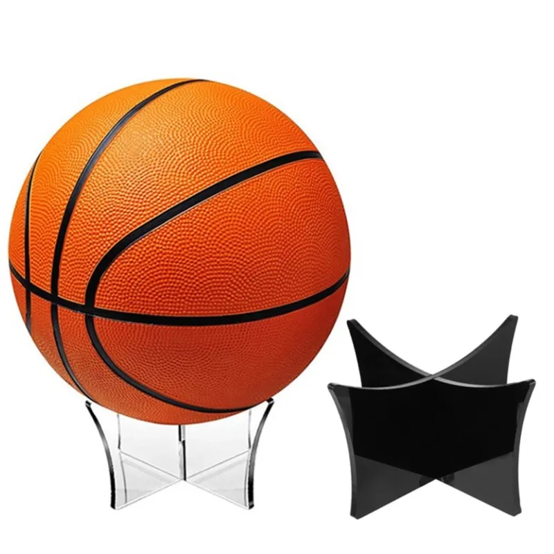 

1Pc Acrylic Basketball Display Stand Stand Place Base Stand For Football Volleyball Rugby Rugby Support Accessories