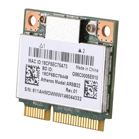 AR5B22 2,4/5 ГГц Двухдиапазонная Wi-Fi карта 802.11Ac Bluetooth 4,0 Беспроводная WLAN-карта для Lenovo Y400 Y500 Y410P S215 U330 U430