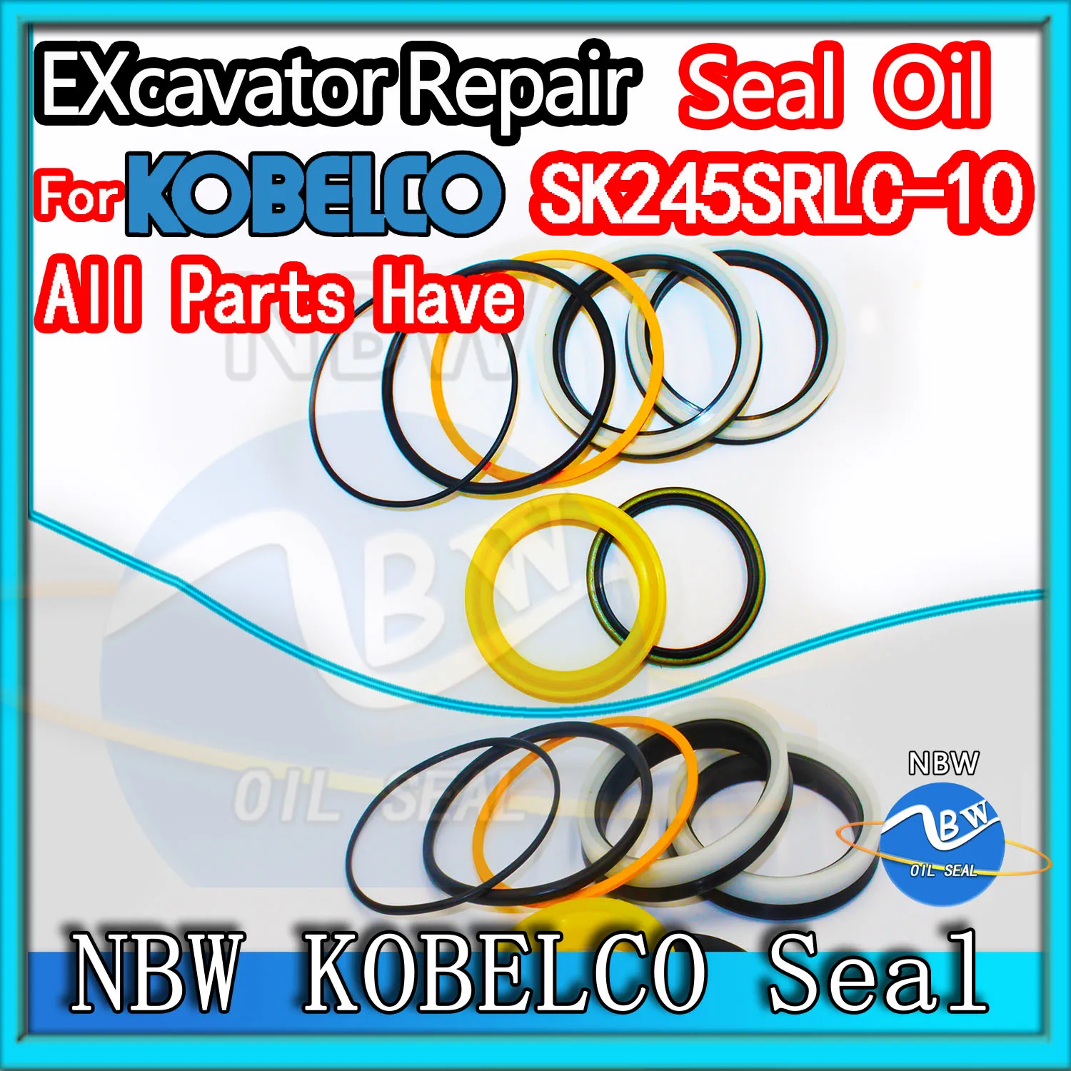 

For KOBELCO SK245SRLC-10 Excavator Oil Seal Kit High Quality Repair SK245SRLC 10 Center Joint Gasket Nitrile NBR Nok Washer Skf