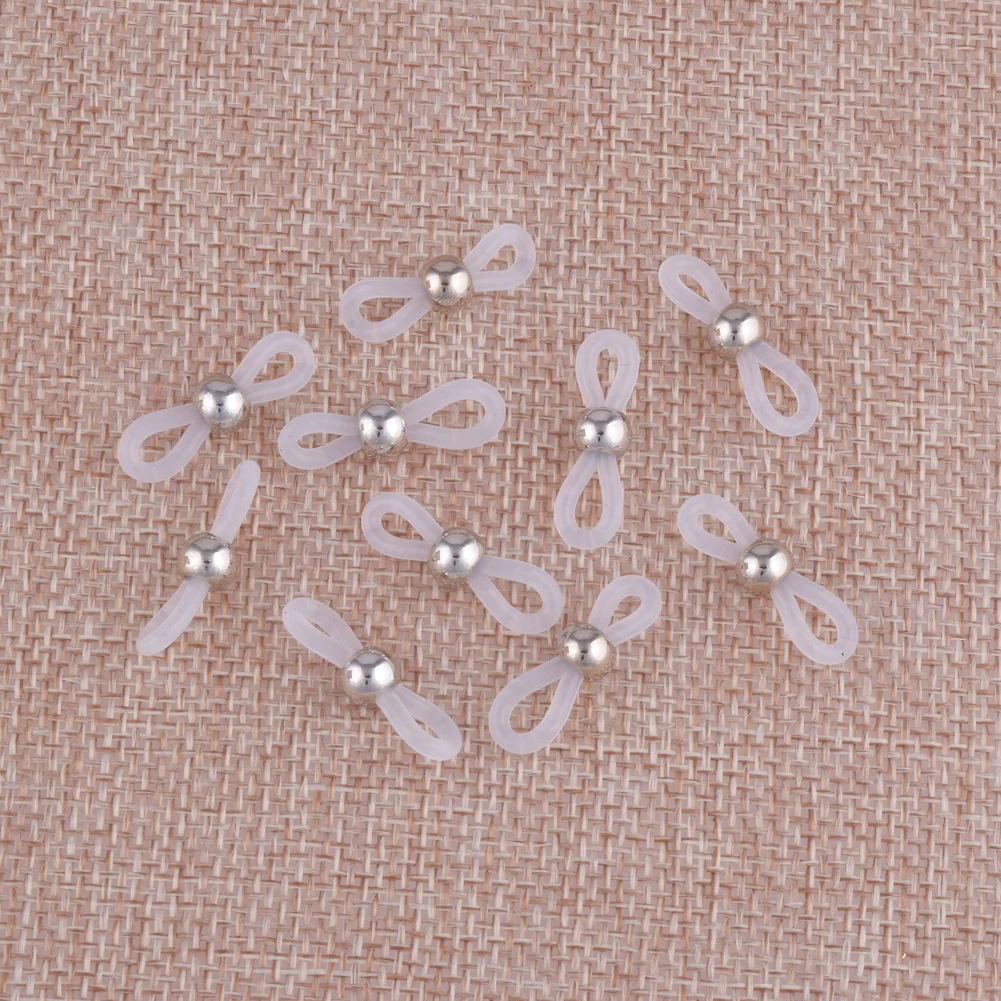 Цепочка для очков ручной работы нескользящий мягкий резиновый шнурок с двумя