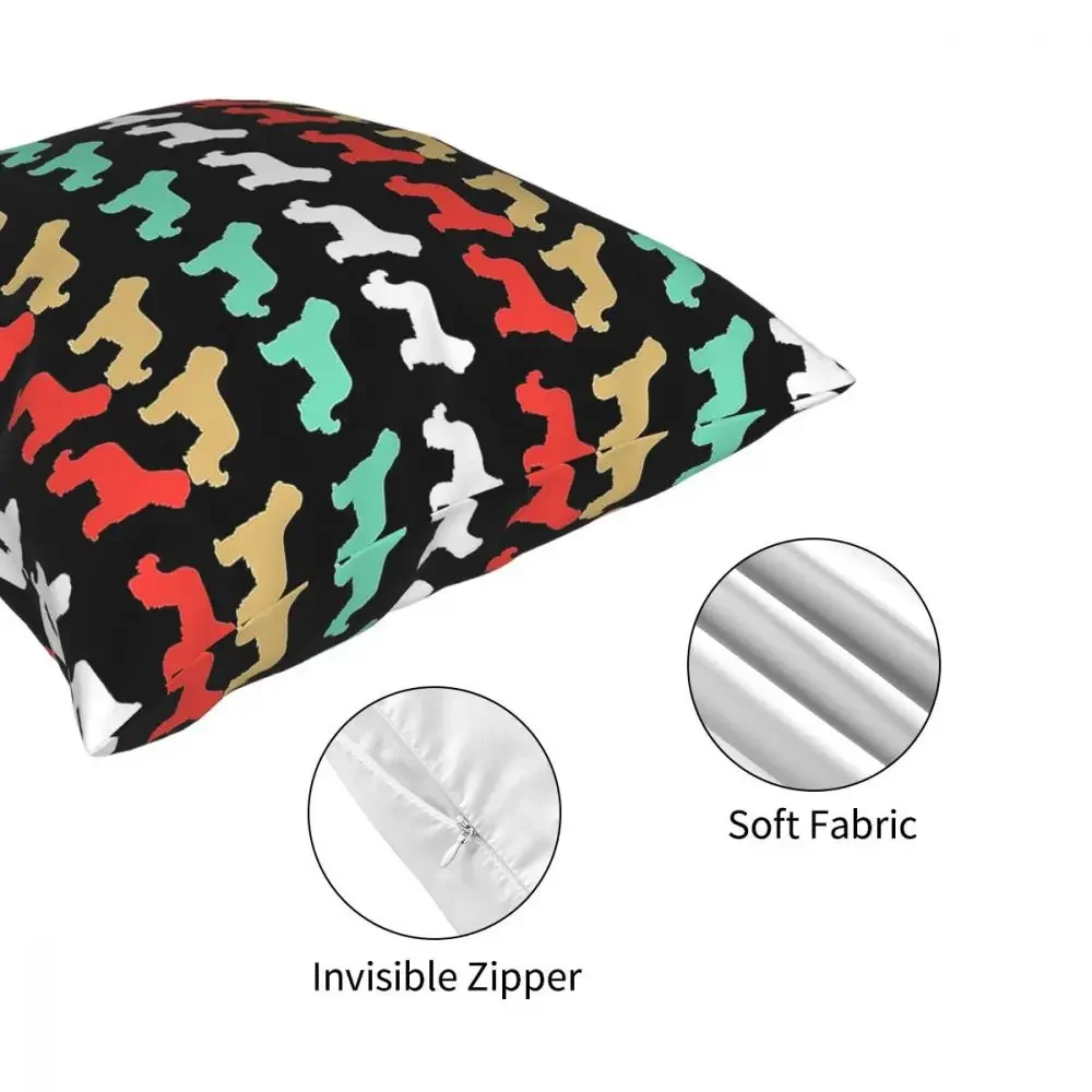 Подарочная наволочка в стиле ретро с изображением собаки Briard Dog Наволочка на