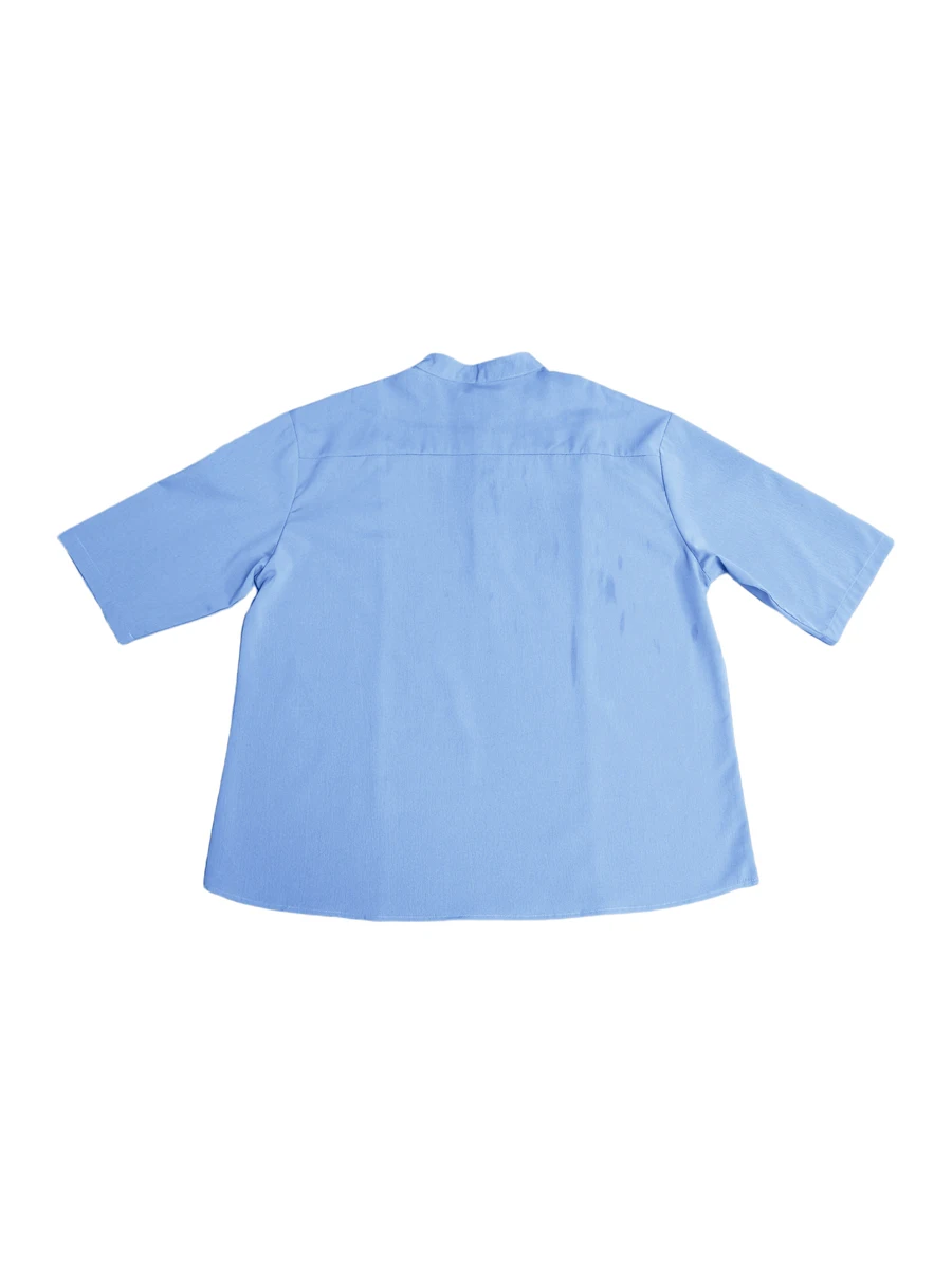 

Гавайская рубашка мужская с воротником-стойкой, базовая сорочка с короткими рукавами, хлопково-Льняная футболка на пуговицах, повседневный топ с короткими рукавами