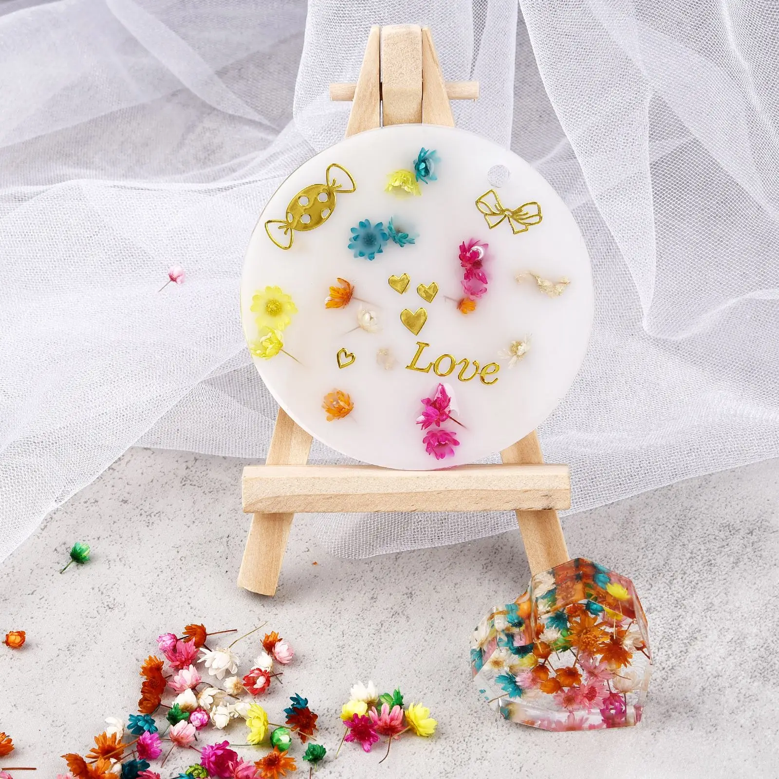 140/280Pcs Dried Flowers Filler Brazil Little Star Flower DIY Art Craft Epoxy Resin Mold Jewelry Aromatherapy Candle Making - купить по