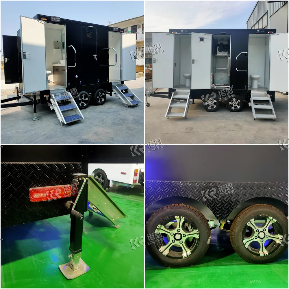 Фото Оптовая продажа мобильных туалетных прицепов для улицы: роскошные VIP-прицепы-туалеты для свадеб и мероприятий №5