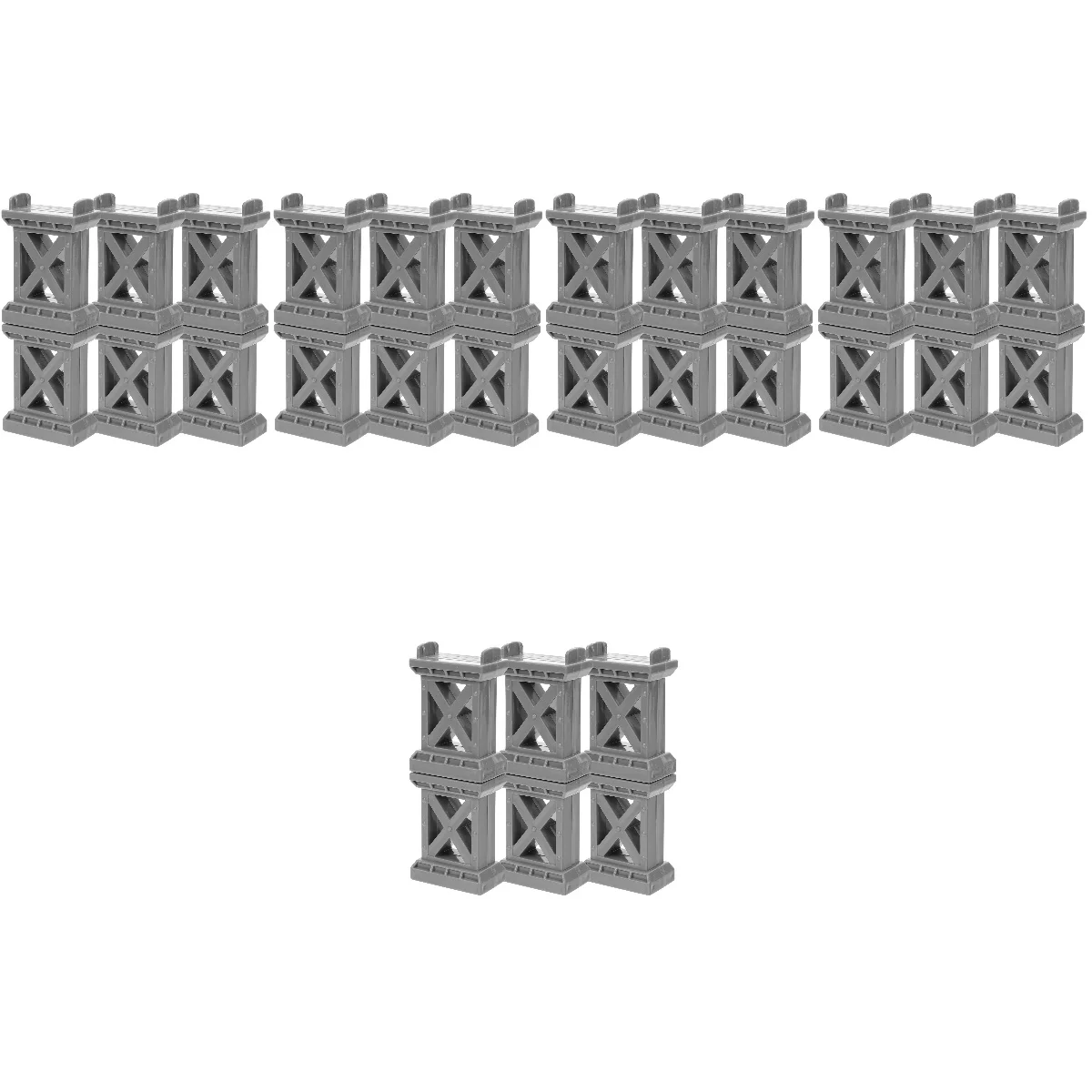 

Construction Supplies Child Toy Wooden Train Track Support Risers Bridge Supports