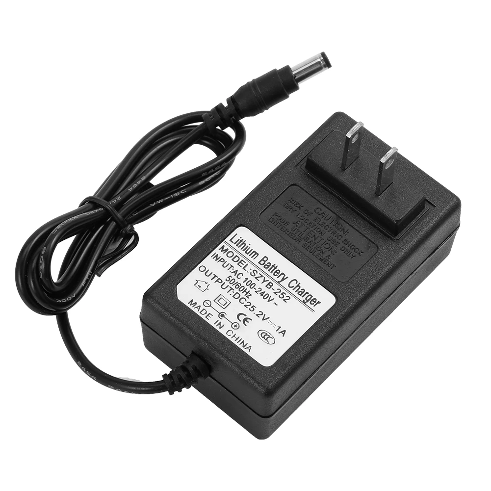 

25.2V 1A Battery Charger Power Adapter Charging Power Supply US Plug 110-240V Power Power