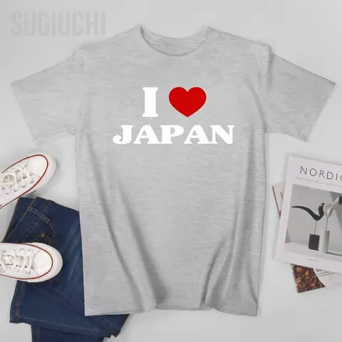 Мужская японская сувенирная японская футболка I Heart I Love, японская футболка, футболки для женщин и мальчиков, 100% хлопковая футболка унисекс