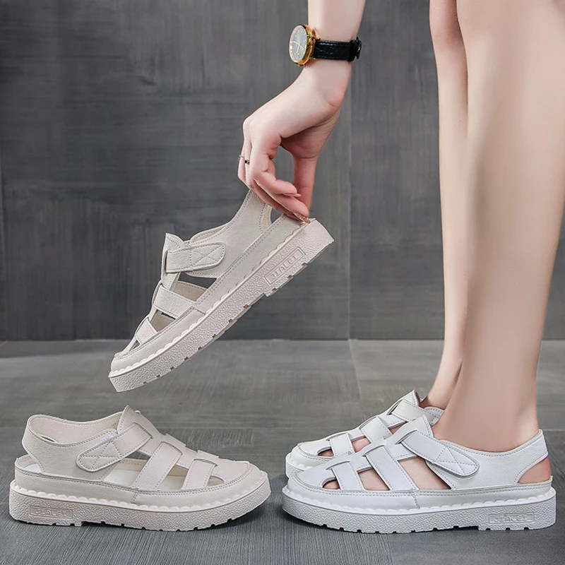 

Sandal Shoes for Women Breathable Closed Toe Sandals Summer Shoes Ladies Comfort Casual Gladiator Sandalias De Las Mujeres